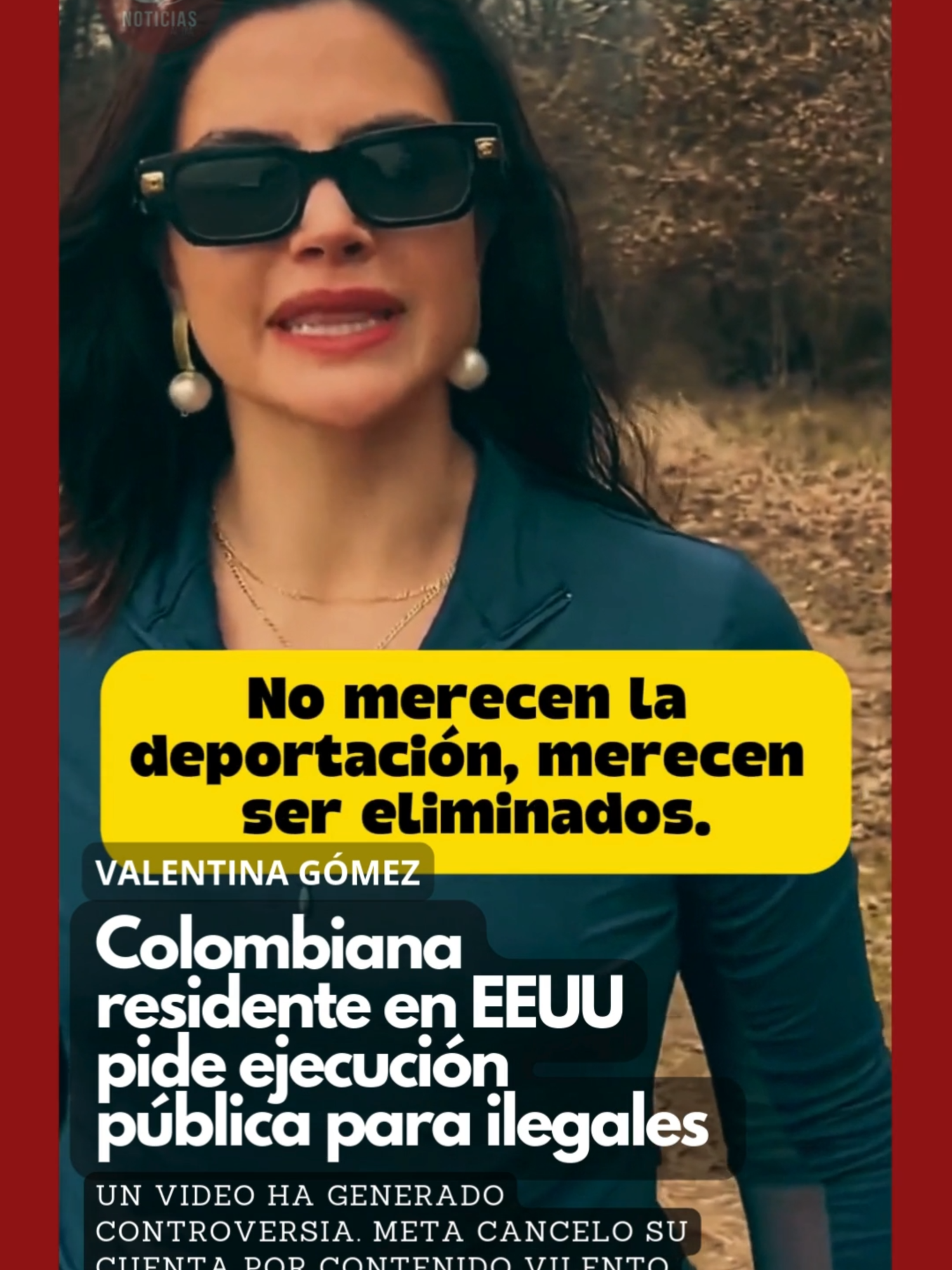 #ULTIMAHORA Valentina Gómez, nacida en Colombia y residente en St. Louis, Misuri, pide ejecuciones públicas para inmigrantes ilegales que cometan delitos graves. #valentinagomez #Noticias #noticiastiktok
