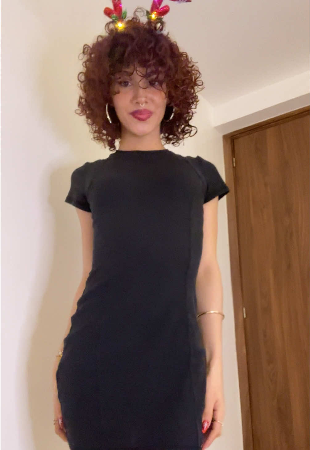 I need 1 mill this christmas tbh . . . #blacksdress#egirl#curlygirl#curlyhairstyles #tgirl#transgirl#mtftrans #christmastiktok 