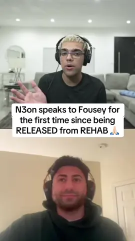 n3on speaks to fousey after being released from rehab #n3on #n3onclips #fousey #fouseytube #fyp #viral #trending 