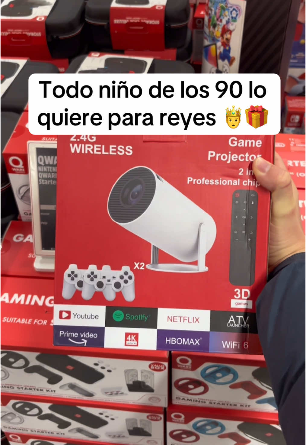 El regalo de Navidad Perfecto! 🎅🎁  Este proyector de Videojuegos contiene más de 10.000 juegos retro de los 90! #retrogaming #retroconsole #retro #retrogames #retroconsole #projector #miniprojector #consoleprojector #miniprojector 