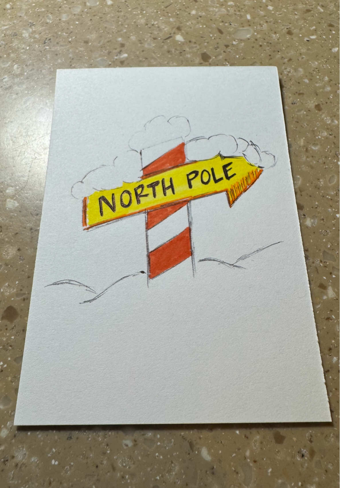 Are you dreaming of a #whitechristmas? Let’s talk #snow. #kswx #momtok #lunch #parenting #momdoodles #doodle #doodles #sacklunch #christmas #holidays #winter #tistheseason #northpole #puns 