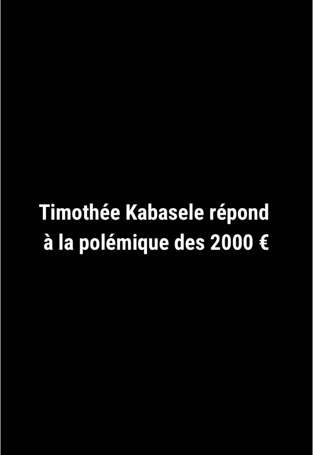 Le mari de pasteure Joelle Kabasele, l'apôtre Timothée Kabasele, répond à la polémique suscitée par les propos de sa femme. Pour rappel, dans une vidéo, cette dernière demandait 2000 € à des fidèles. Selon lui, certaines sommes ne devraient pas être offertes à 