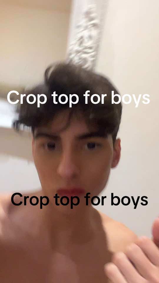 Heya let me know what do you think about Crop top for boys ? #style #boys #outfit #croptop #model #croptopformen 