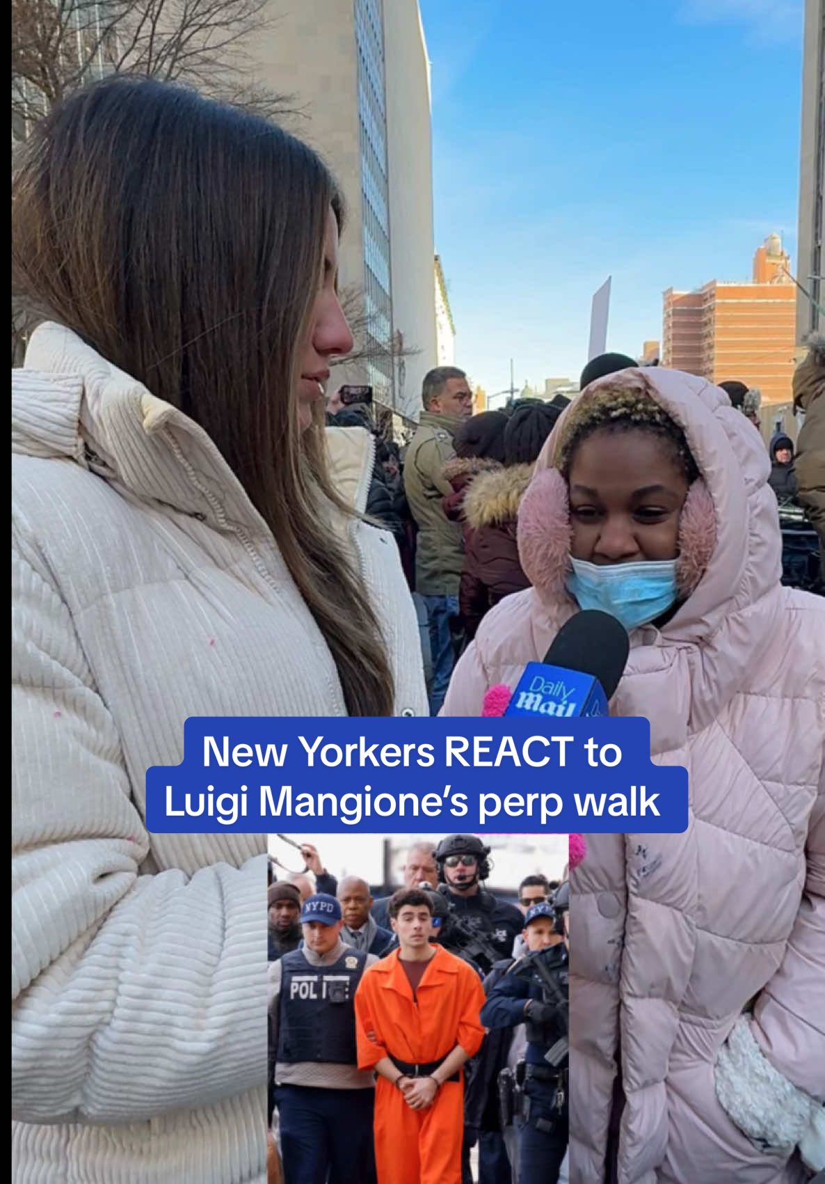 We talked with protestors outside of Luigi Mangione’s arraignment hearing this week. Thoughts?  #luigimangione #ceo #newyorkcity #police #court #jail 