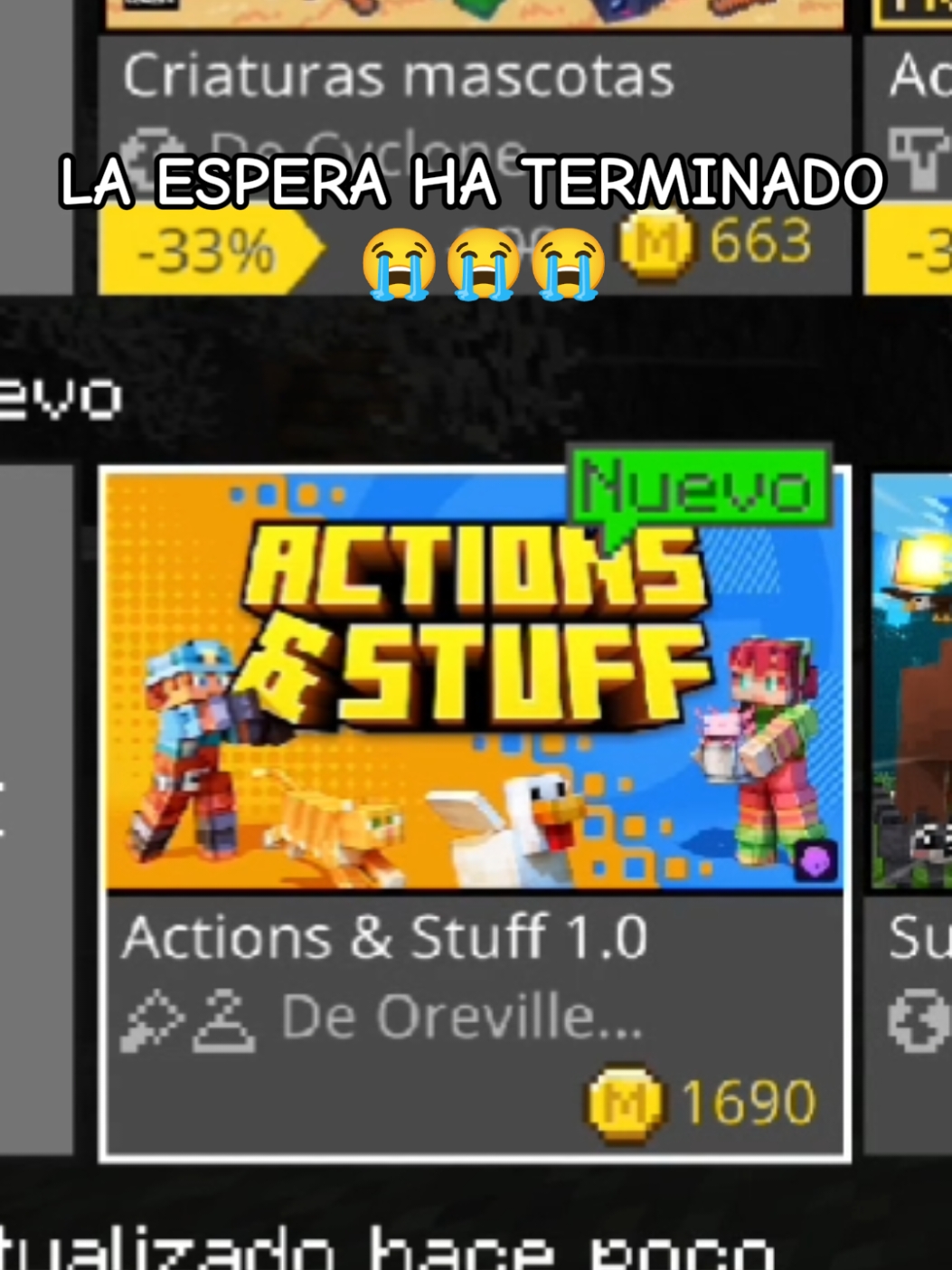 Finalmente salió, llevo esperando su salida oficial desde la beta que lanzaron 😭😭😭 #Minecraft #minecraftbuilding #minecraftmemes #minecraftbedrock #minecraftjava #marketplace #action&stuff #modsdeminecraft #texturepack 