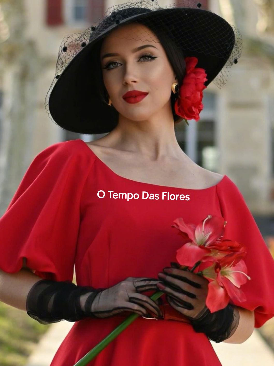 Foi a época das flores Nós não conhecíamos o medo Os amanhãs tinham um gosto de mel. #vintage #retro #nostalgia #dresses #red #flores #look #styleinspo 