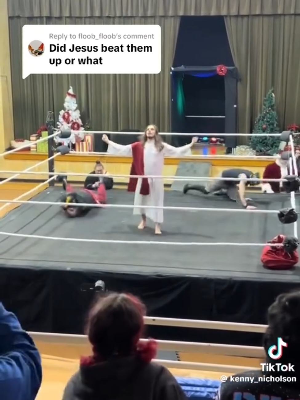 Jesus put wrestling on notice 😳  🎥: @kenny_nicholson