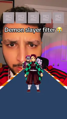 Demon slayer filter is so hard 😭 #demonslayer #filter #game #filterchallenge 