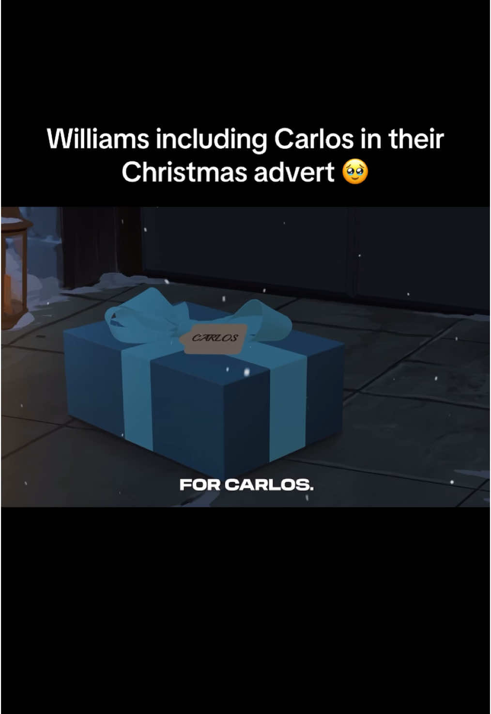 I hope he gets the love he deserves here. And the chilli ornament as well 🌶️ #carlossainz #christmas #williams #advert #alexalbon #francocolapinto #Love #fyp #foryou #govira 