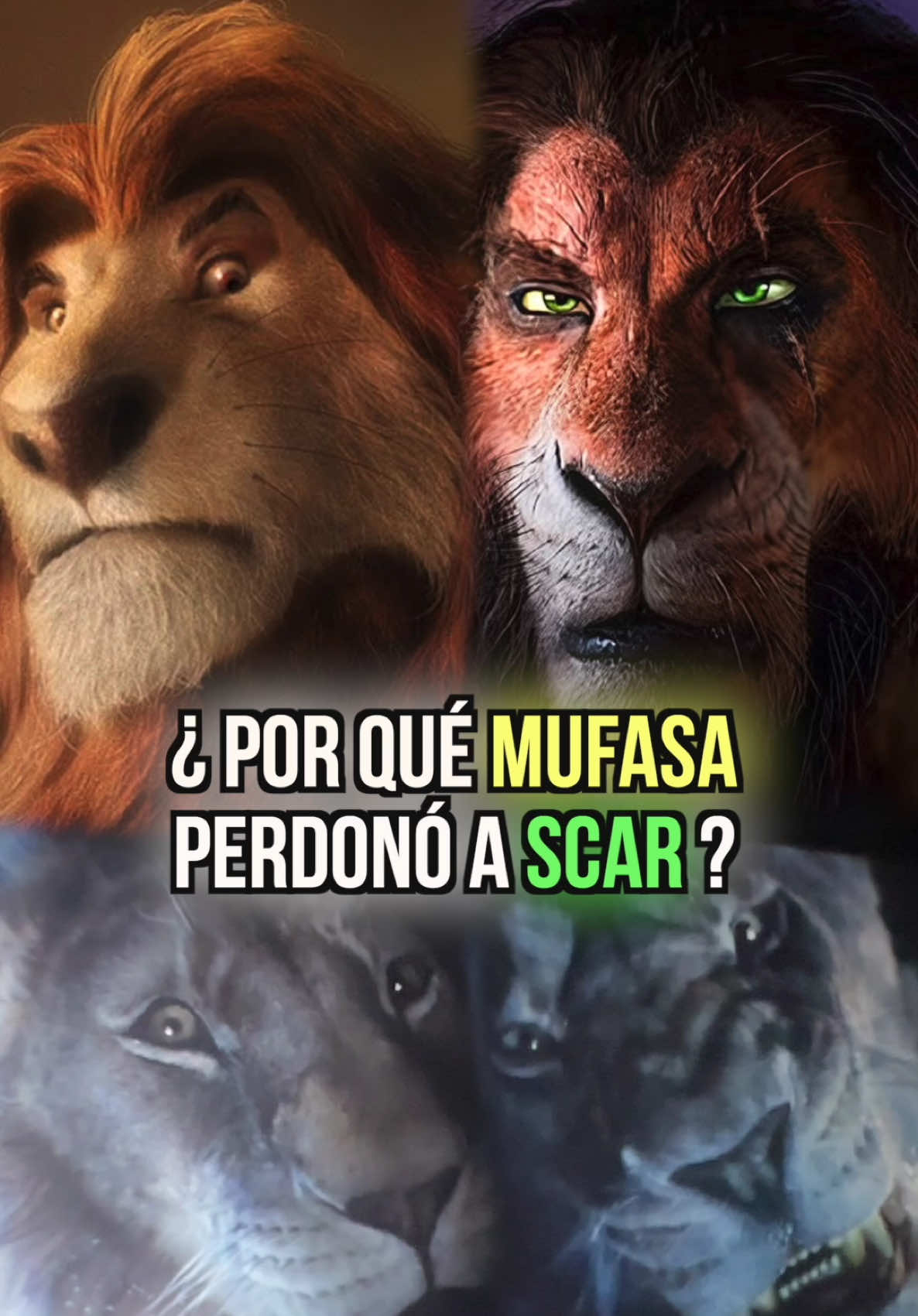 Por qué MUFASA perdono a SCAR? #Mufasa #Scar #Reyleon #Elreyleon #Disney #liveaction #animacion #Thelionking #Lionking #simba #disneyplus 