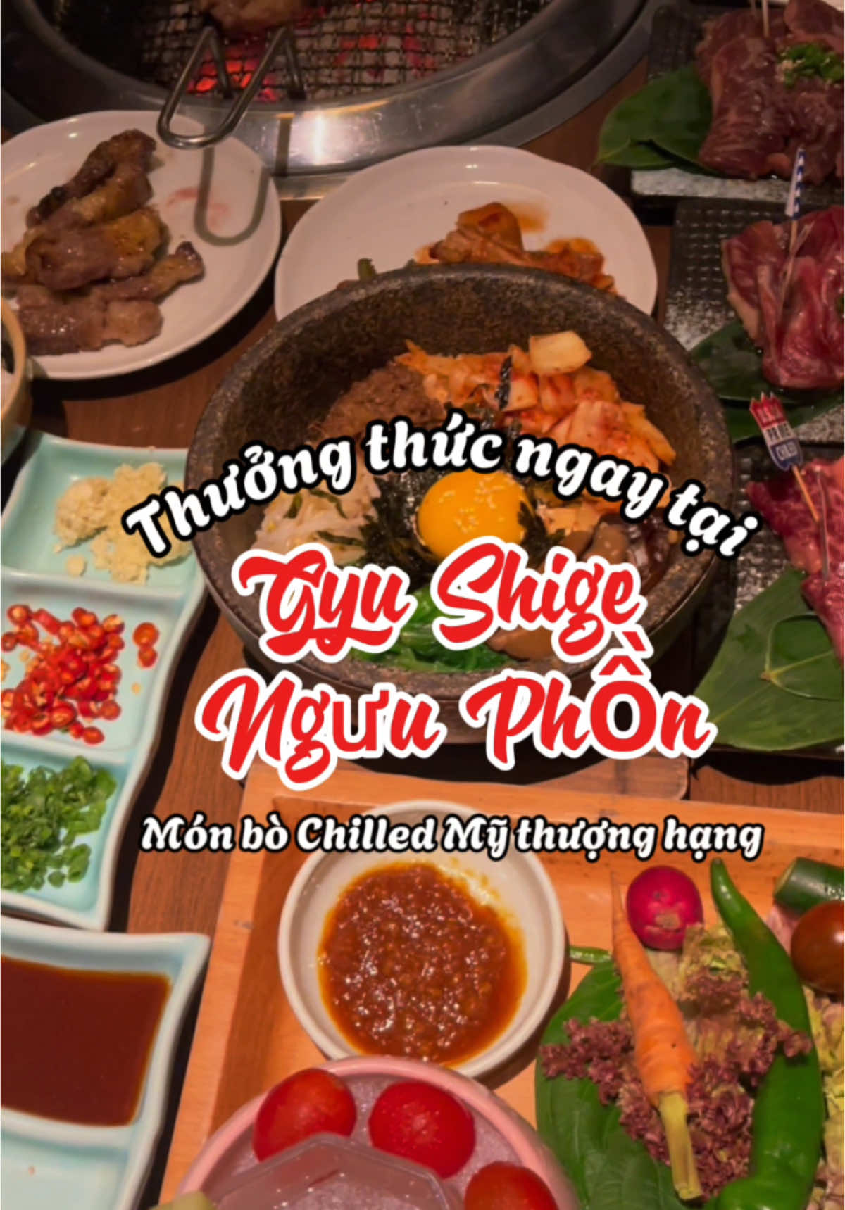 Thưởng thức bò thượng hạng thôi #GyuShige #NguuPhon #USBEEF #yakiniku