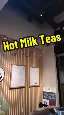 Its time for hot tea! Freshly steeped hot milk teas and teas are now available at Haiku Teahouse under the “Hot steeping today” section! #haikuteahouse #hottea #boba #bobatea #tea #steepingtea #sanjose 