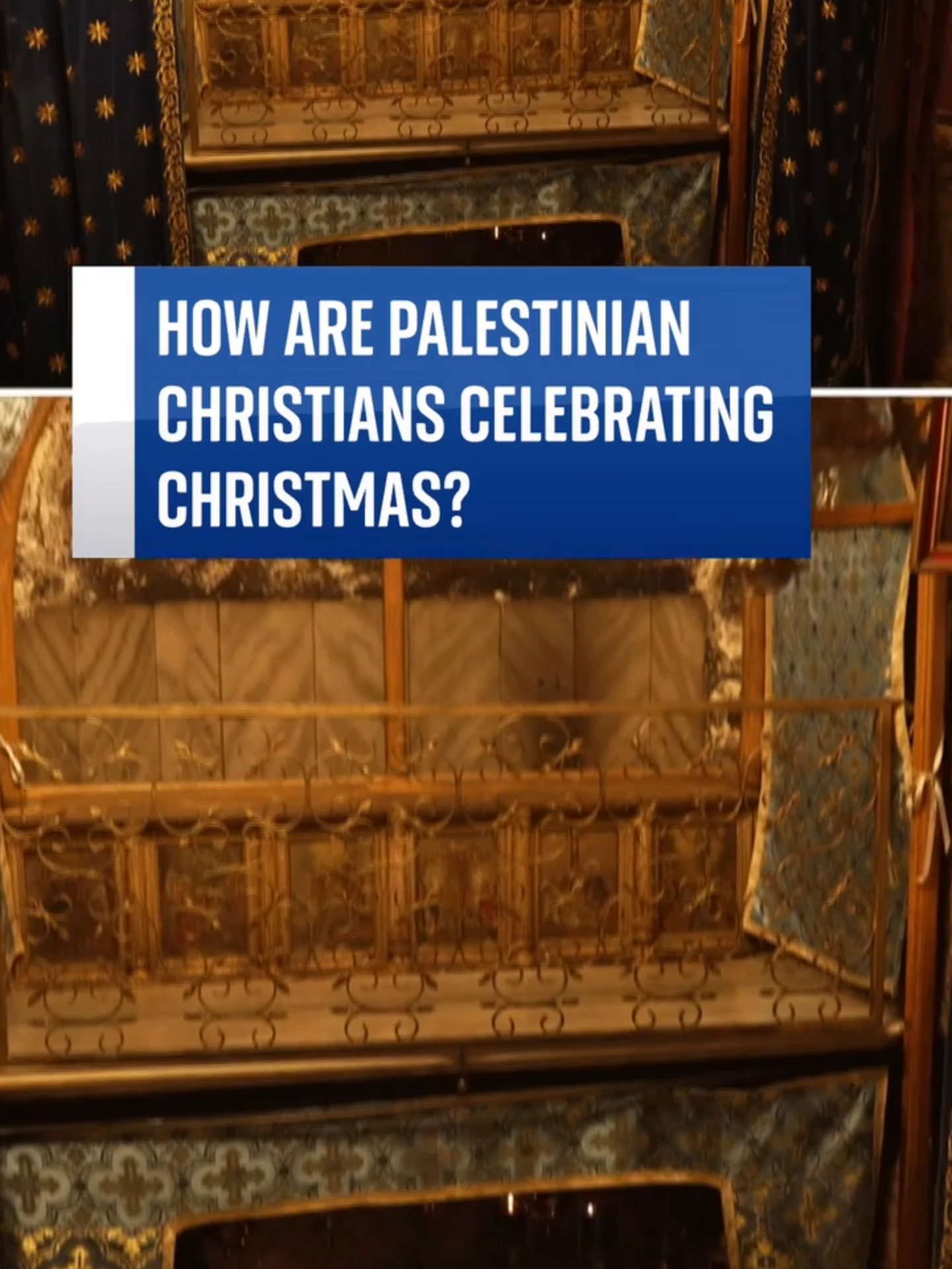 Palestinian Christians are facing 'difficult times' this Christmas amid West Bank tensions and the war in Gaza. Sky's Yousra Elbagir reports