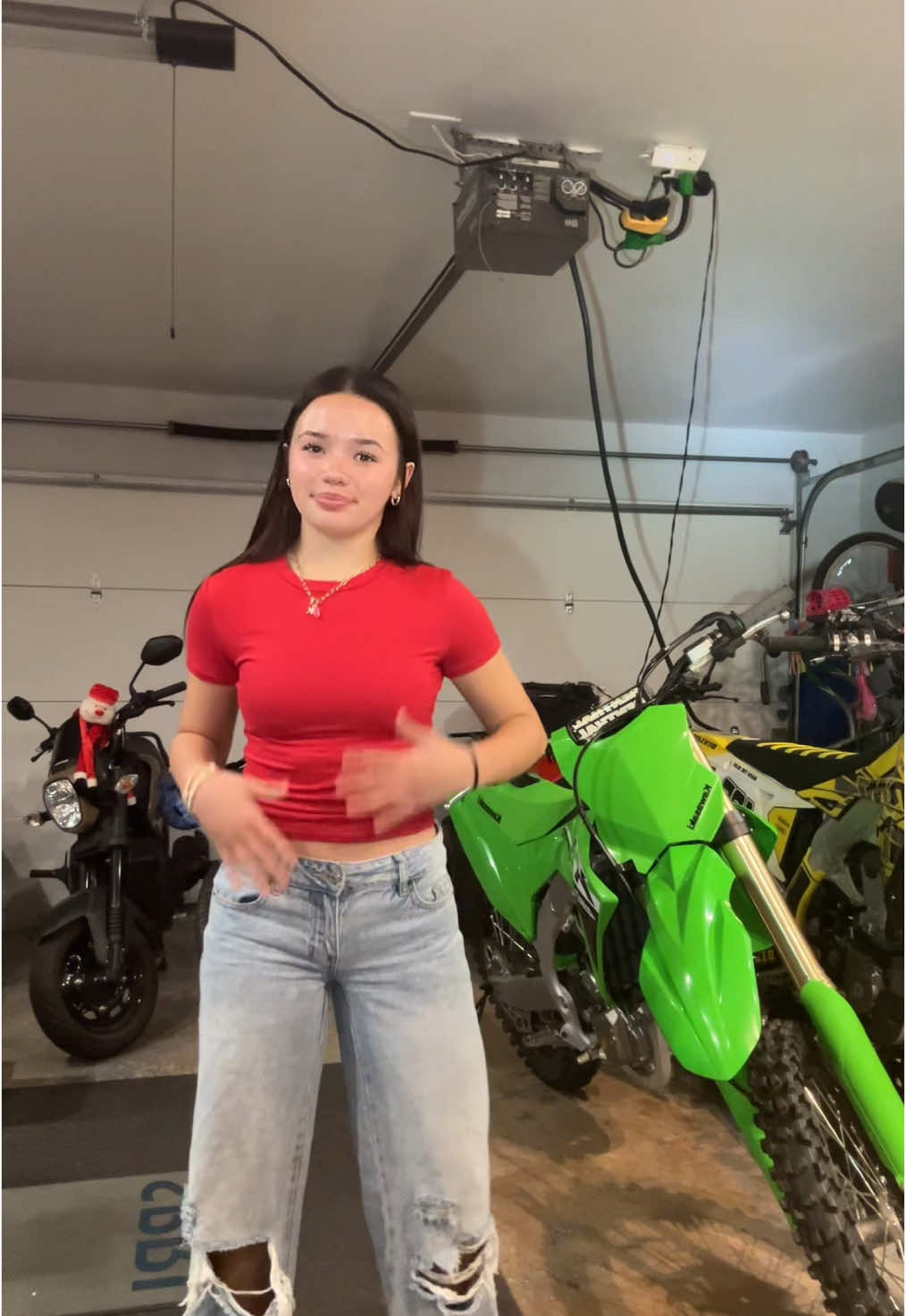 new bike who dis  #dirtbike #kawasaki #fyppppppppppppppppppppppp #danceforyou #xyzcba #viral #blowup #fypシ #sisters #twin #christmas #dance #eveve #audios #outfits #embreigh #lola #christmashaul #hauls #brunette #natural #pacsun #450 #whitegirl #nike #lululemon 