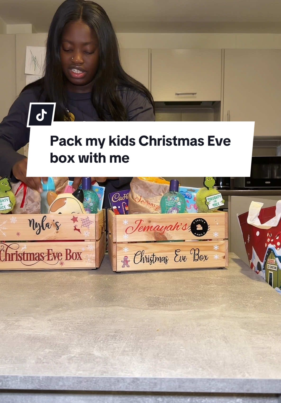 Pack my kids Christmas Eve box with me 🎄🥰❤️ #christmasevebox #christmaseve #grateful #uktiktok 