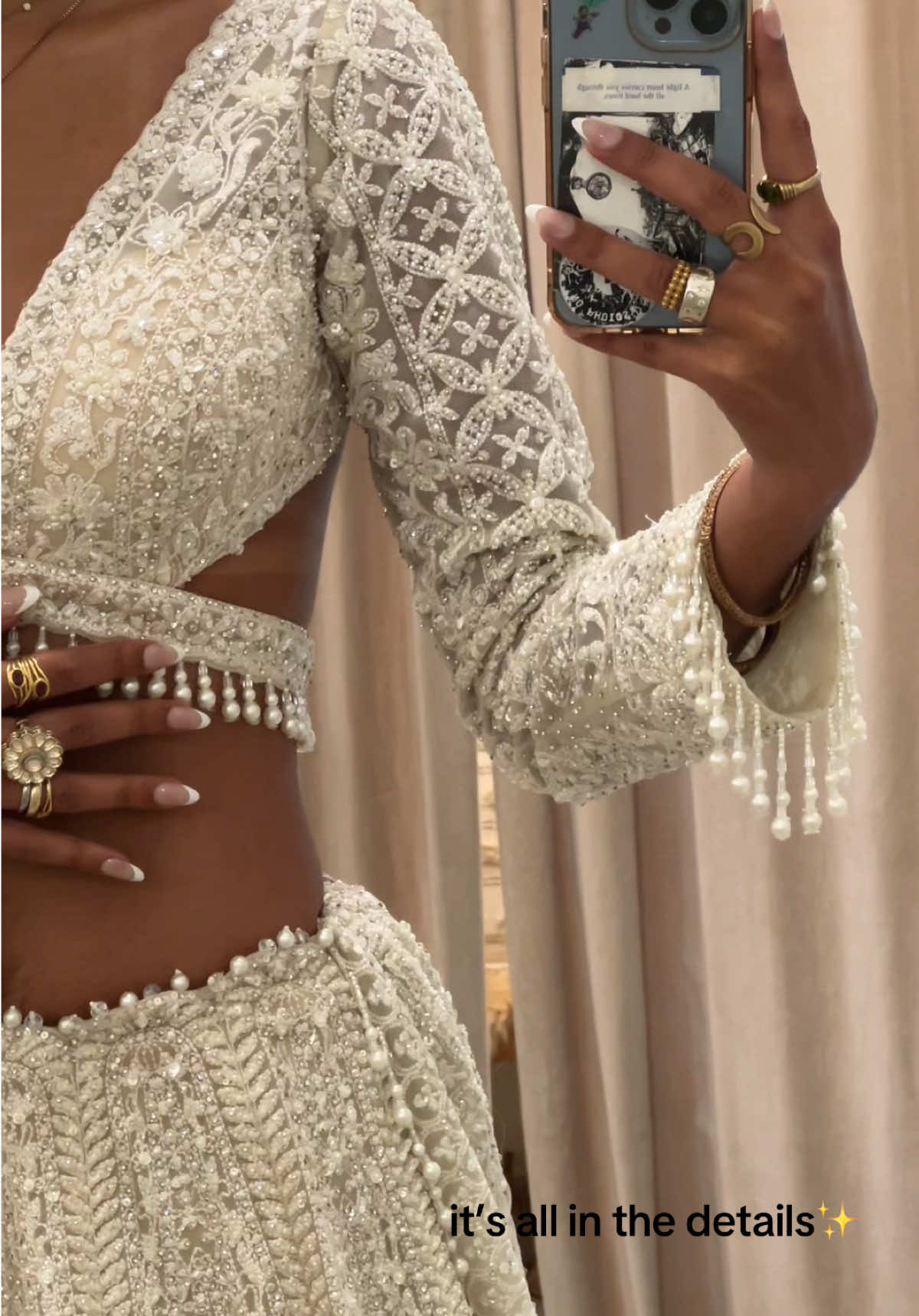 The most perfect lehenga for our 2025 winter brides🤍  #kynah #2025bride #indianbride #southasiantiktok #indianfashion #bridal 