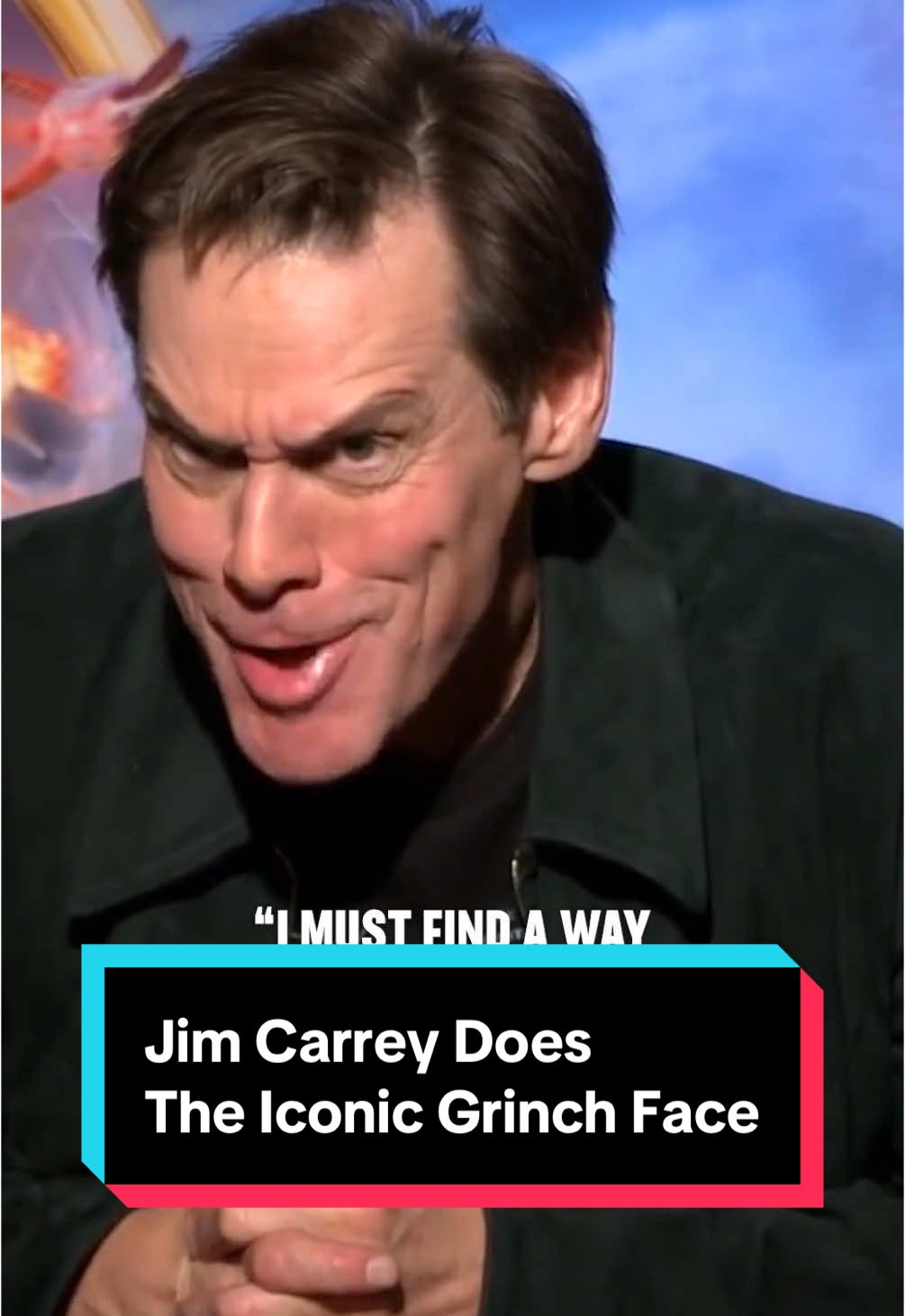 Watch Jim Carrey do his iconic #Grinch face on the spot. #rottentomatoes #movie #movietok #jimcarrey #grinch #howthegrinchstolechristmas #film #filmtok #interview