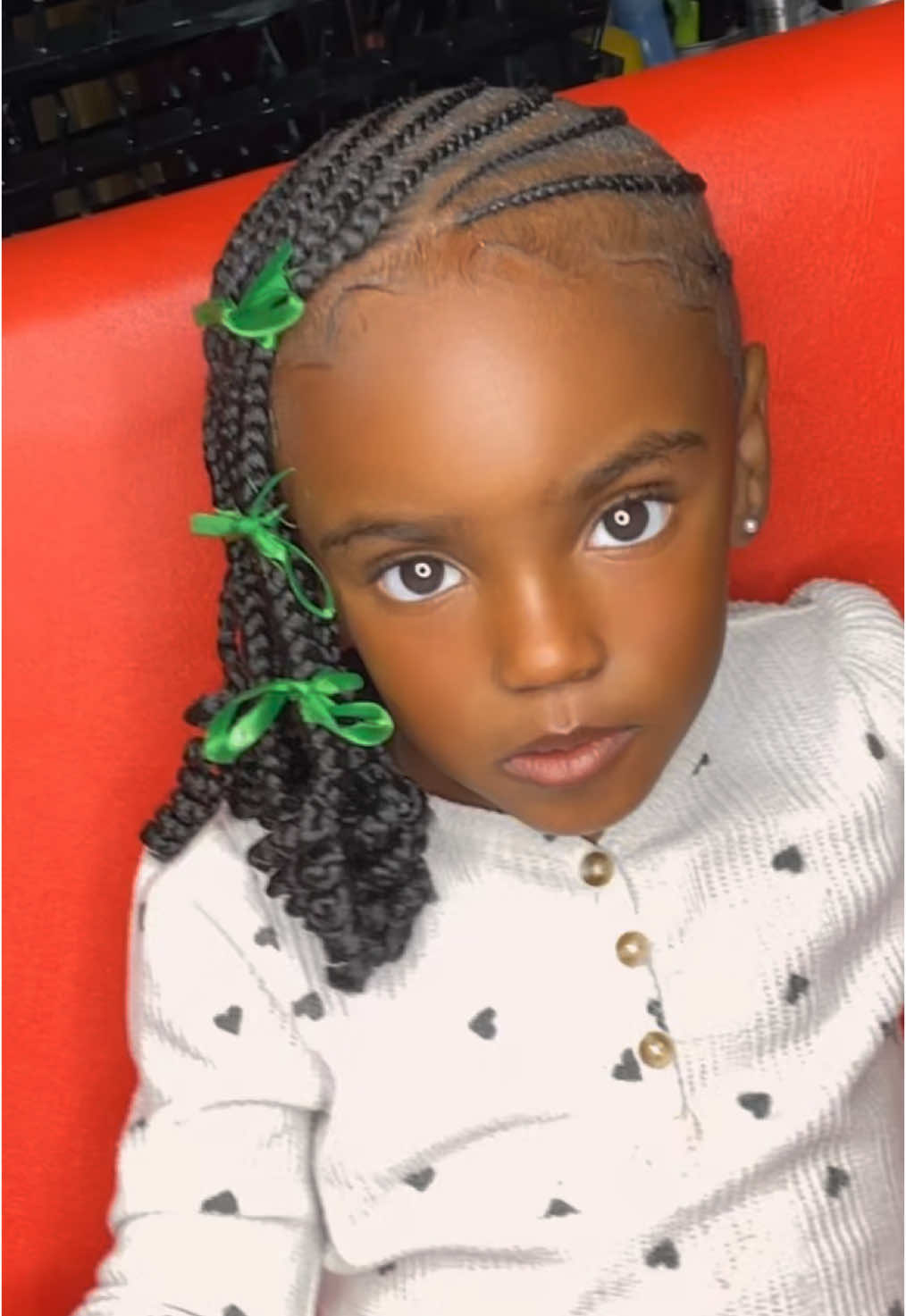 Goodmorning 💗 This little chocolate princess 🥺🎄 Y'all meet little Miss. Whitley 💚💚 Use code: RSTYLES10 #fypシ゚viral🖤tiktok #braidstutorial #braid #braidersontiktok #braider #braidstyles #stickyicky #stitch #kid #kidsoftiktok #kidbraider #kidbraids #braids 