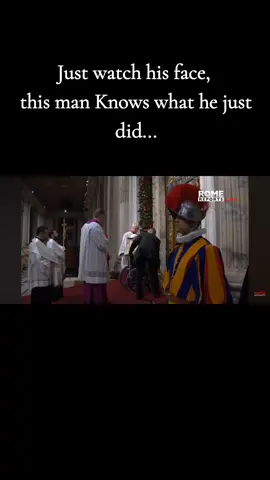 He knows he screwed up.  I never seen a man shaking in his robe. edited down #conspiracytiktok  #conspiracy #Catholics  #fyp #repent