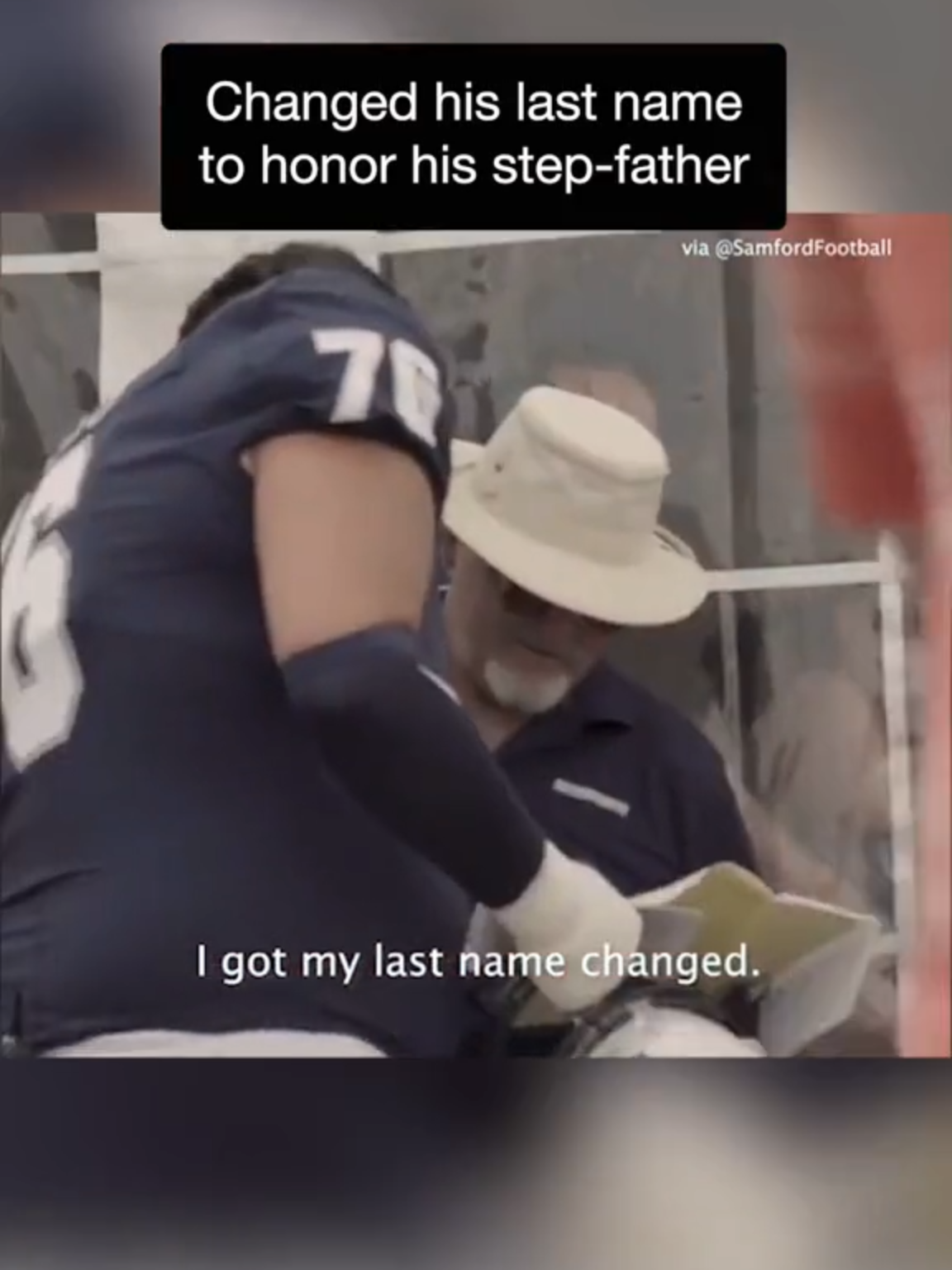 George Musto gave his step-dad the most incredible gift ❤️ (🎥: Samford Football) #throwback #CollegeFootball #wholesometiktok