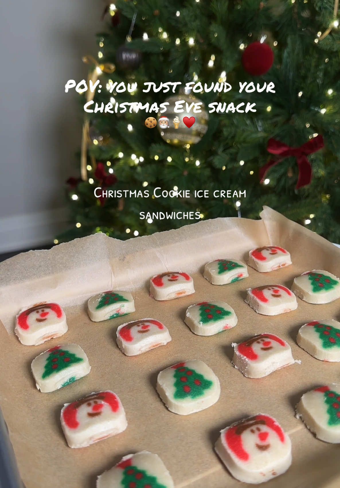 POV: you just found your Christmas Eve Snack 🍪🎅🏼🍦♥️ #christmaseve #christmaseve2024 #christmascookies #christmasrecipe #christmasbaking #pillsburycookies #pillsbury 