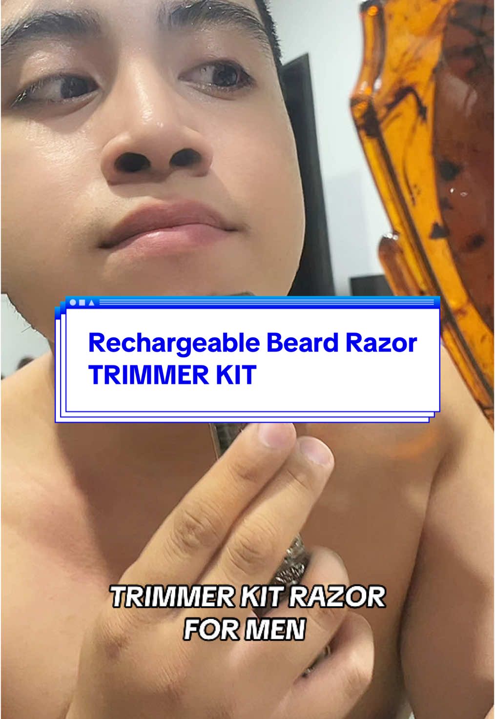 May satisfied boyfriend na naman sa nabili nyang razor dito sa tiktok 😅 #razor #trimmerkit #razorformen #tiktokaffiliate 