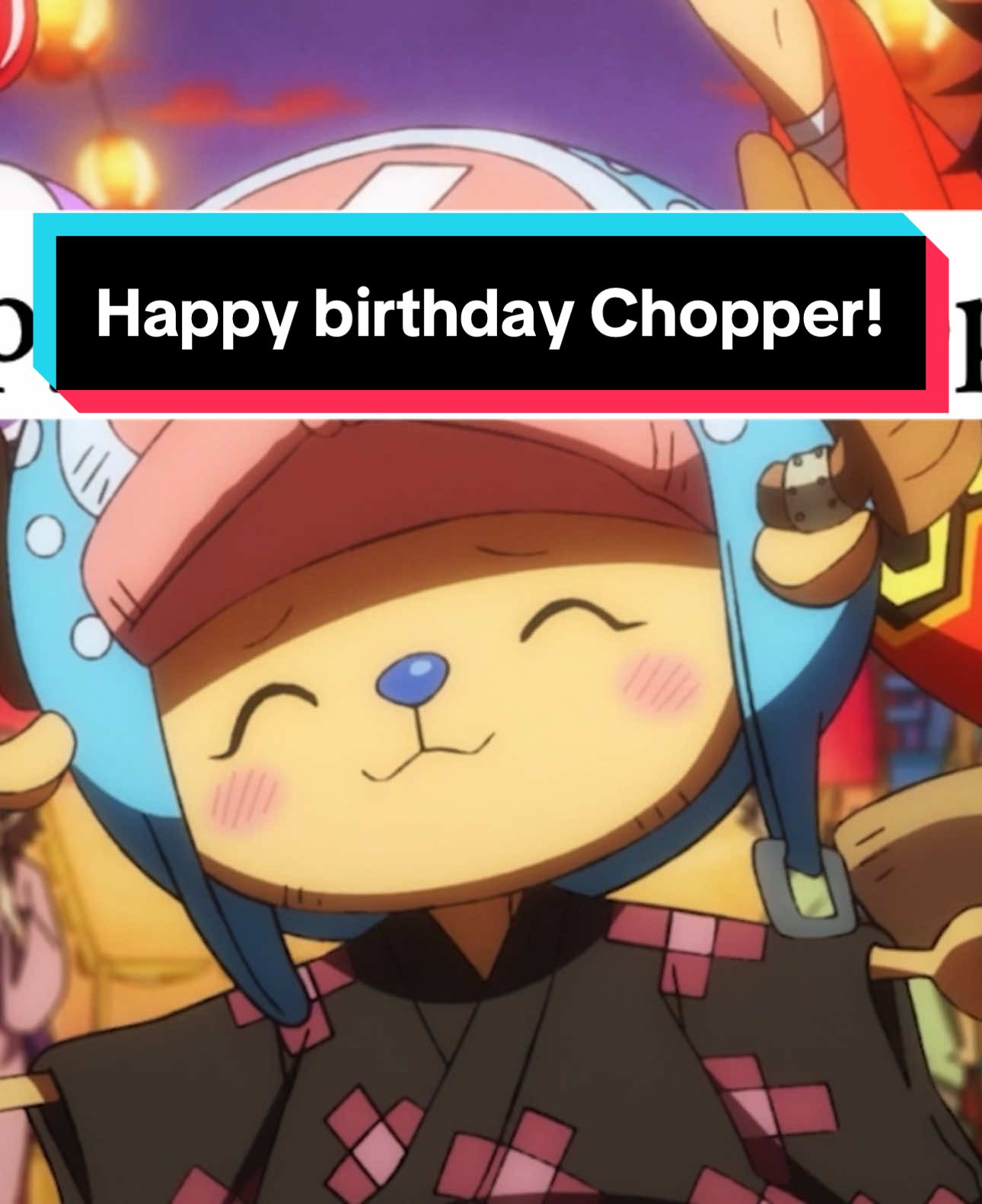 Your compliments don't make me happy, you fools! How many compliments do you think Chopper can handle today on his birthday? 😆🎁  #OnePiece #Chopper #fyp #anime #onepieceanime #chopperbirthday #happybirthday #fypシ 