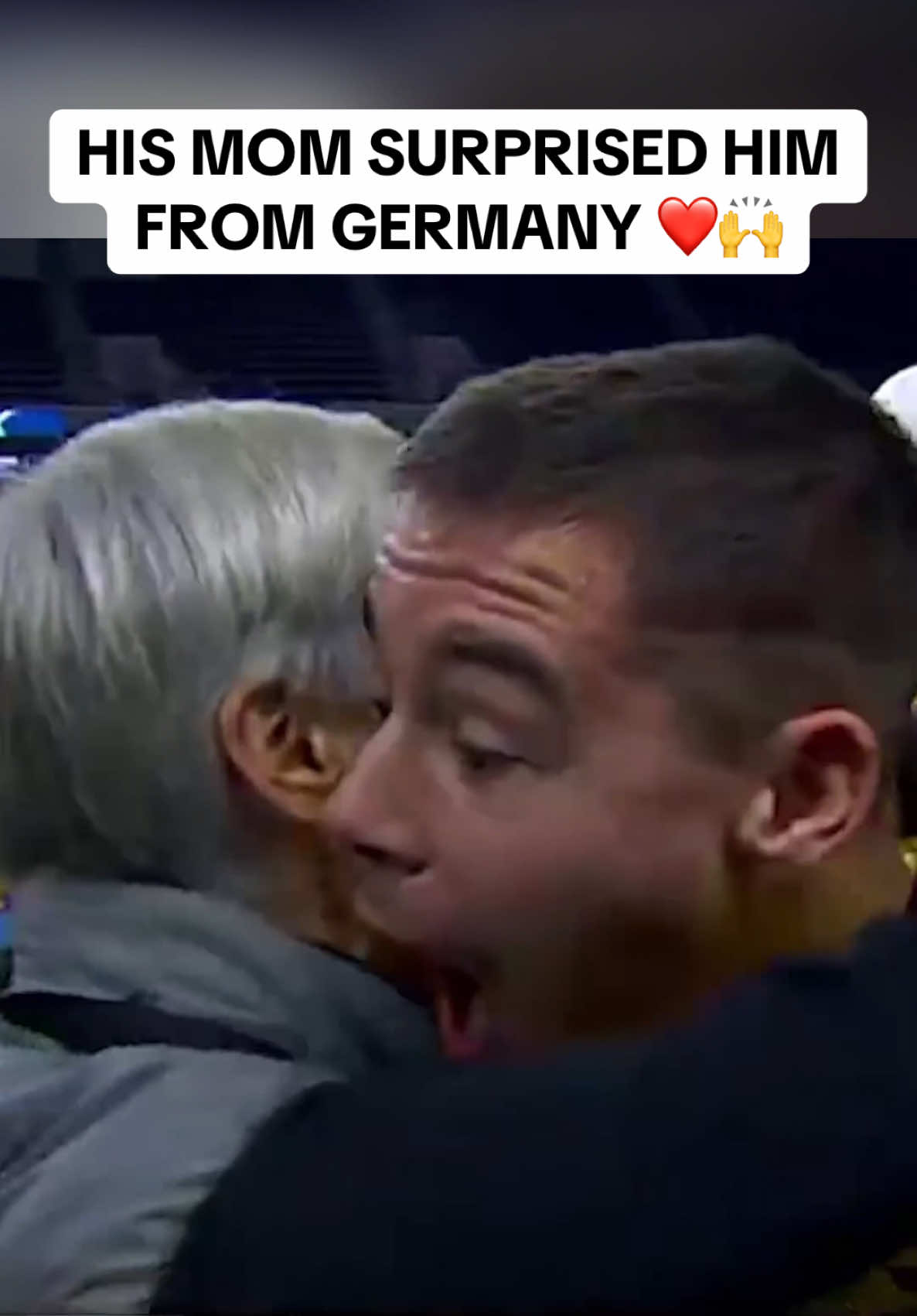 Surprise of a lifetime 💗🙏  NFL Academy RB Justus Seelig is shocked after his mom flies in from Germany to see him play at the US Army Bowl Game. #football #surprise #highschoolfootball #athlete #mom #Love #germany #allamerican #wholesome