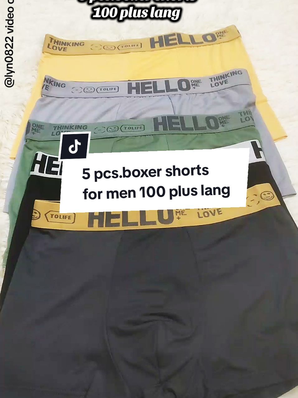 5 pcs.boxer shorts for men available size m to 4 xl  napaka comfy suotin #boxershort  #boxershortformen  #boxershortsformentiktokshop 