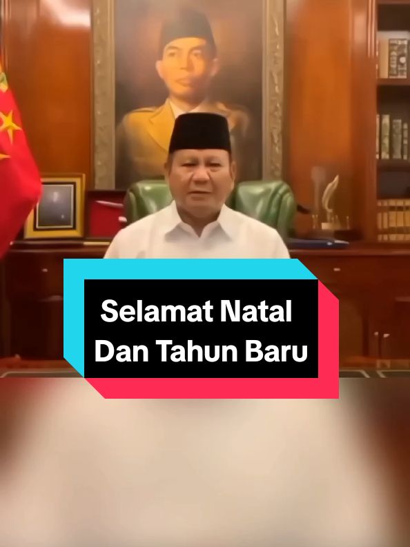 Presiden Prabowo Ucapkan Selamat Natal Dan Tahun Baru ❤ #presidenprabowo #fyp 