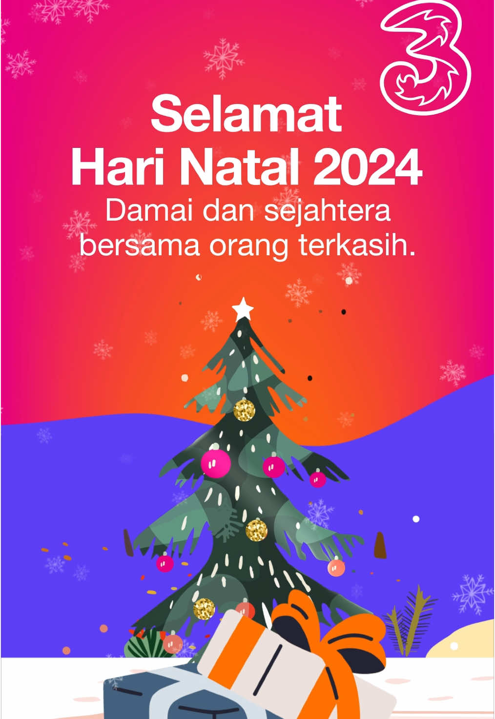 🎅🏻 ✨ Jauh di mata, dekat di hati 🎄 Nggak ada alasan buat merasa jauh di hari Natal.  Call, chat, atau video call bisa jadi langkah kecil untuk tetap terkoneksi dengan mereka yang tersayang 💕🎄 Jadi, #IniWaktunyaKita kirim ucapan Natal dengan kuota harga hemat Tri sekarang juga!  #JaringanTriHematdanCepat