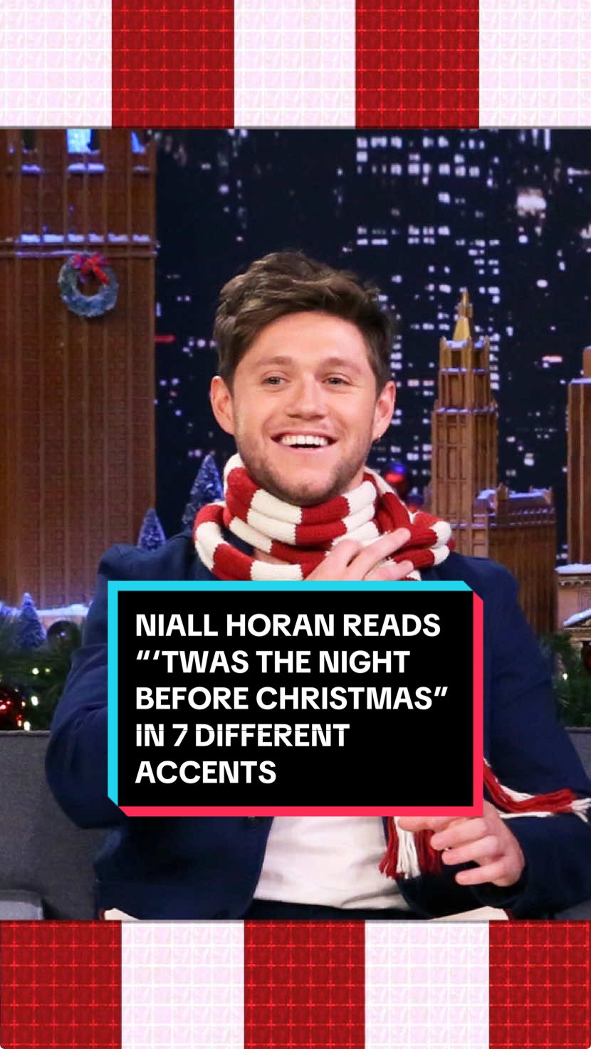 @Niall Horan reads “‘Twas the Night Before Christmas” in 7 different accents 📕🎄 #FallonTonight #FallonFlashback #TonightShow #NiallHoran #Holiday #JimmyFallon 