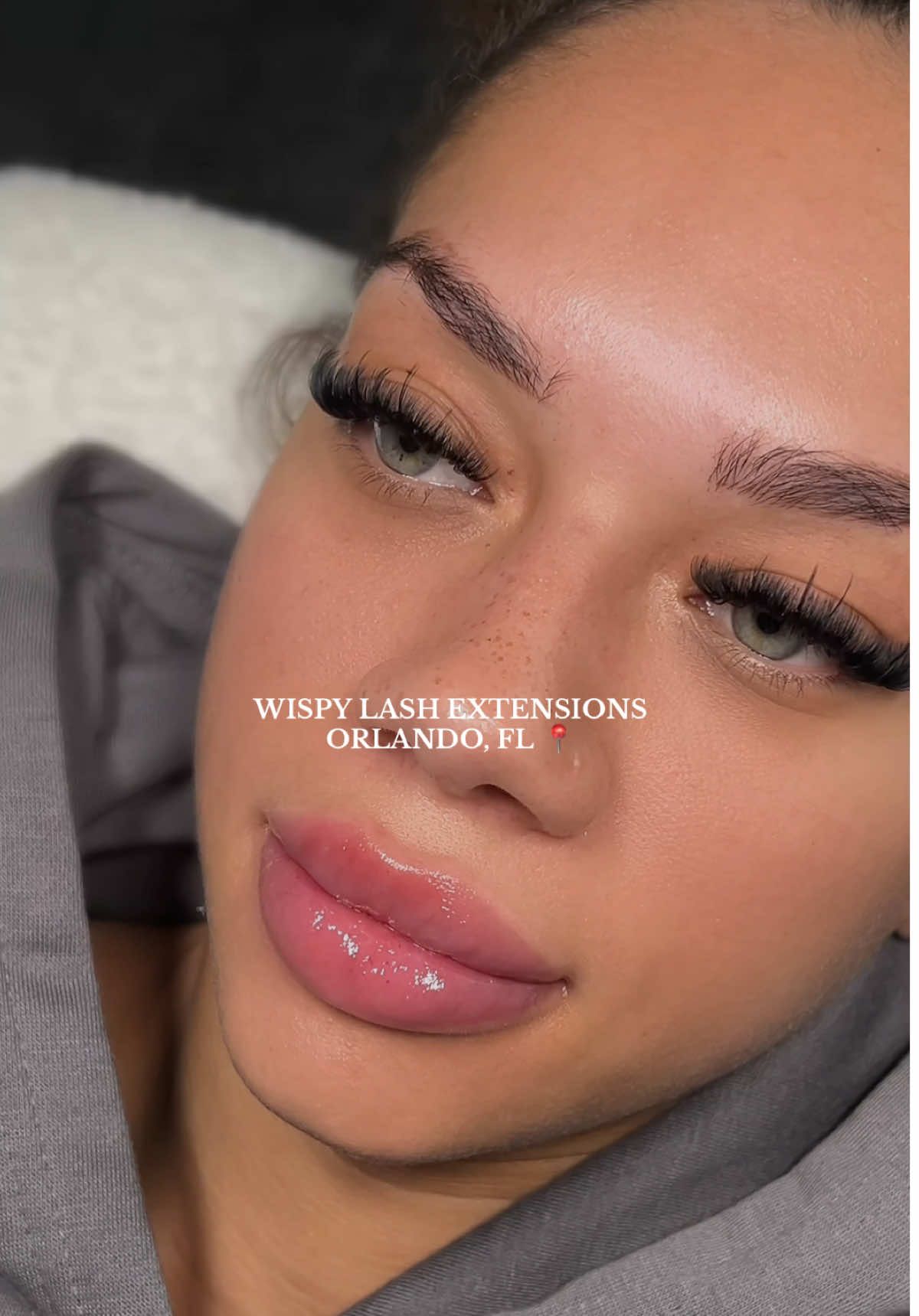 Set came out beautifully on her eyes ❇️ #lashextensions #orlandolashtraining #lashtrainingflorida #ucflashes #ucfbrows #orlandobrows #orlandolashes #orlandolashtech 