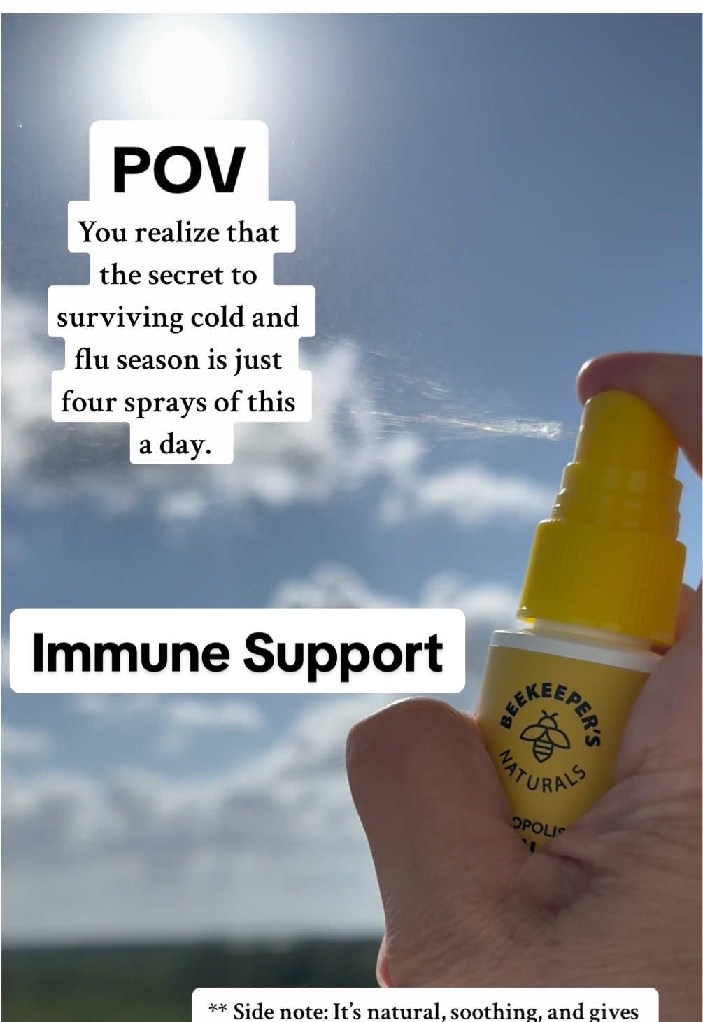 Best Immune Support item you’ll find. #wellnesstok #wellnessjourney #propolis #immunity #immunitybooster #immunesupport #healthtok #immuneboost #vitaminchill 