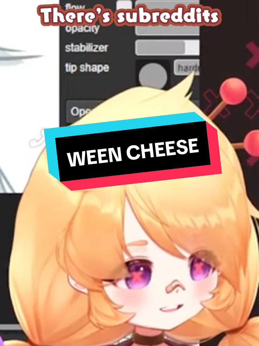 DISCOVERING WEEN CHEESE #fyp #vtuber #memes 