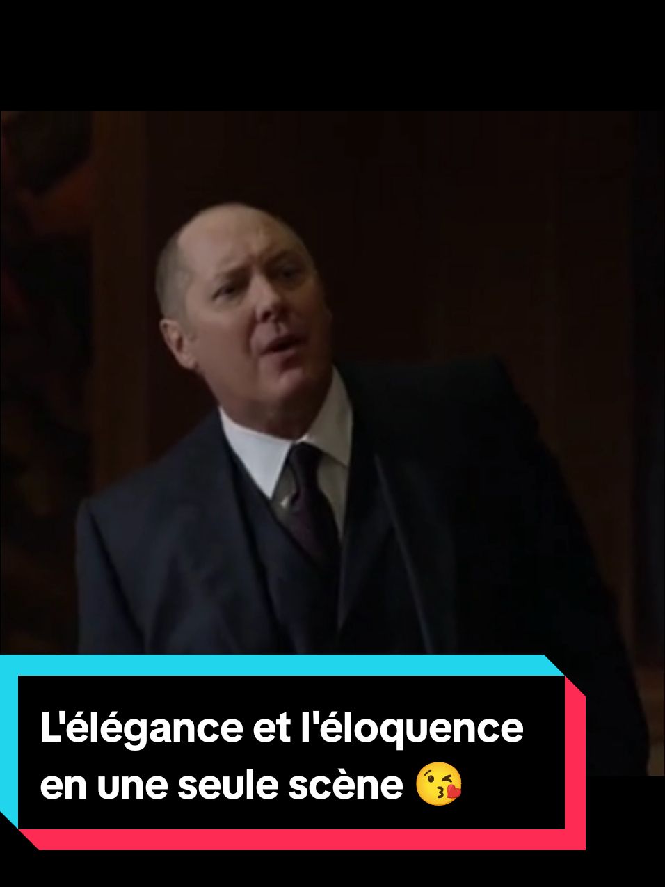 #eloquence et #elegance en une seule scène de #theblacklist avec #raymondreddington a la #barre  #serie #fr 