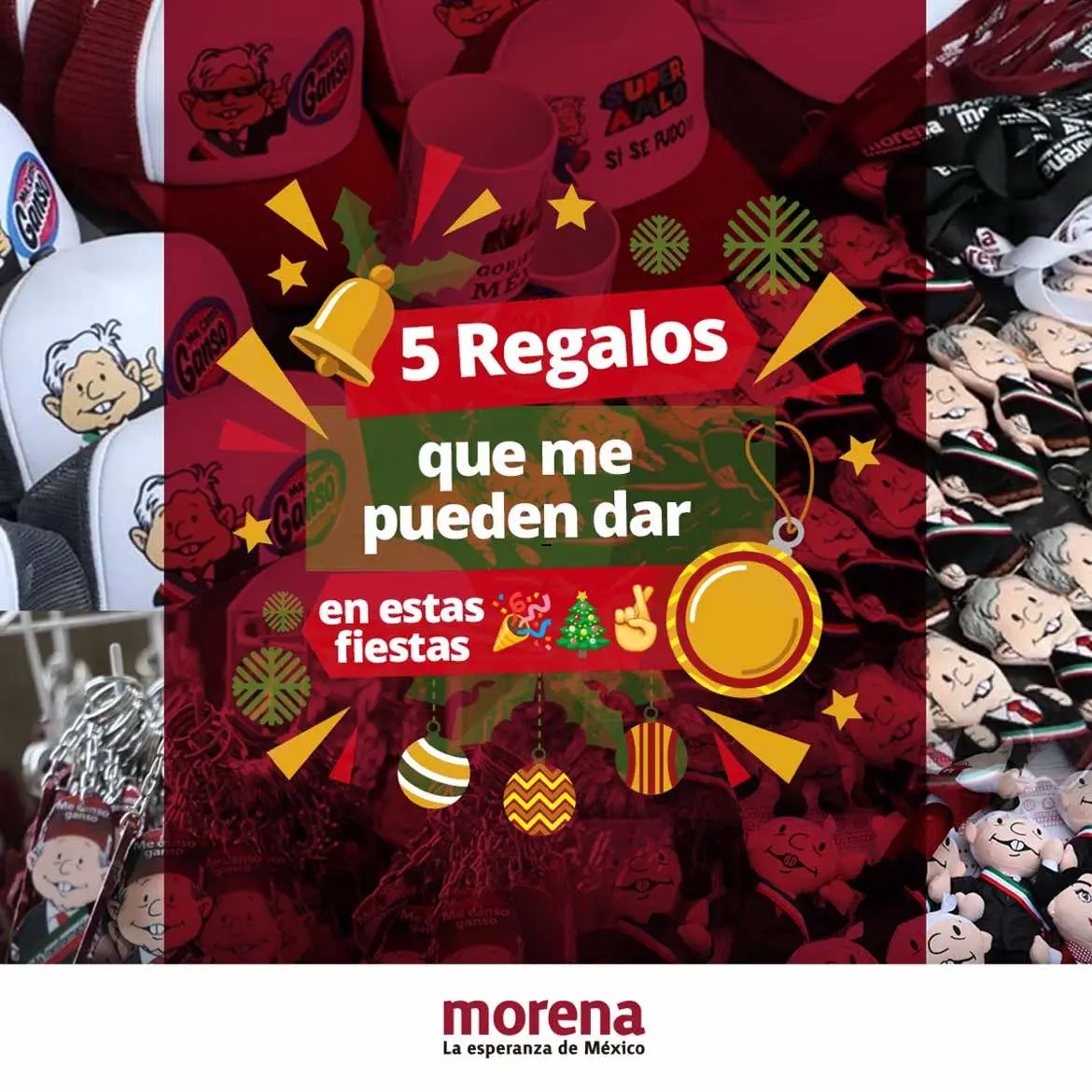 Sin duda no habra falla mientras te regalen cualquiera de estas 5 cosas 😍 #AMLO #Gracias #ClaudiaSheinbaum #calacaschidas #TrenMaya #LuisaMariaAlcalde #Navidad #Morena 