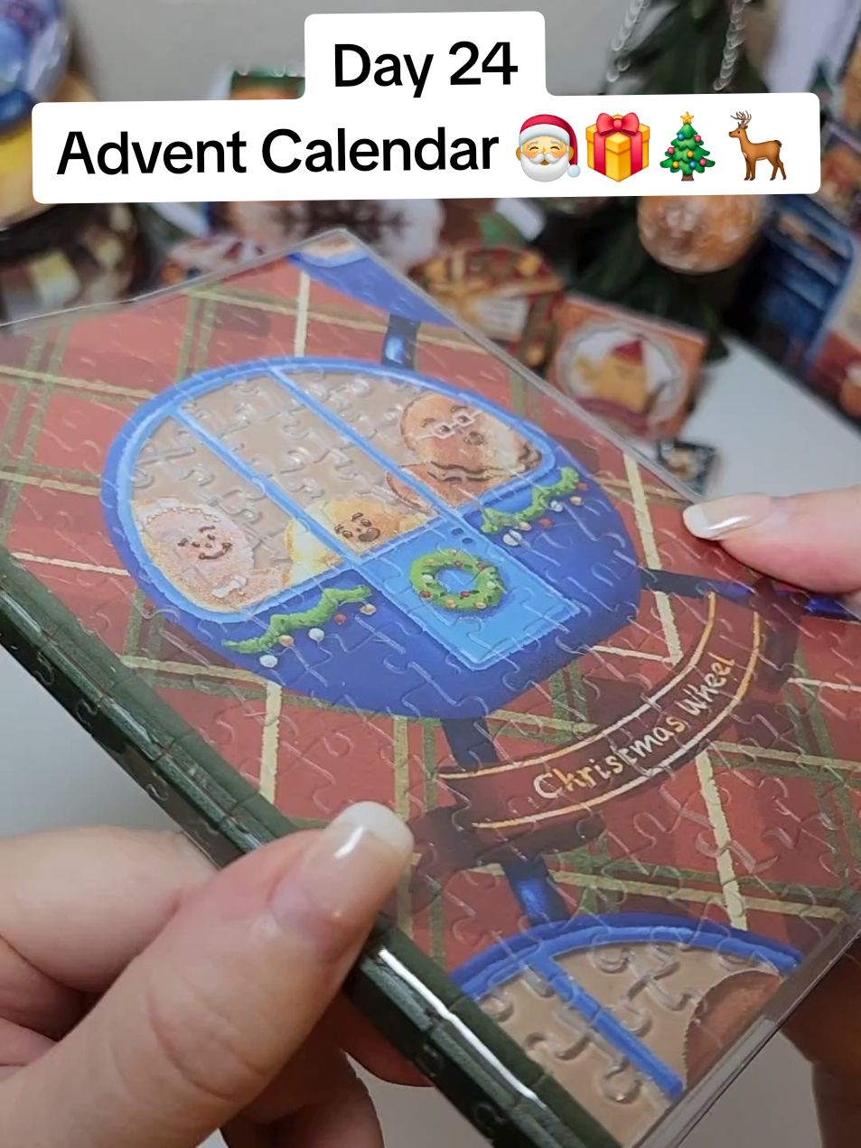 We opened the last door and finished the book cover! There were so many unique puzzles in this advent calendar! 🎅🎁🎄🦌🧩🧩  #piecerelax #piecerelaxpuzzles #fypシ #adventcalendar #puzzles #jigsawpuzzle 