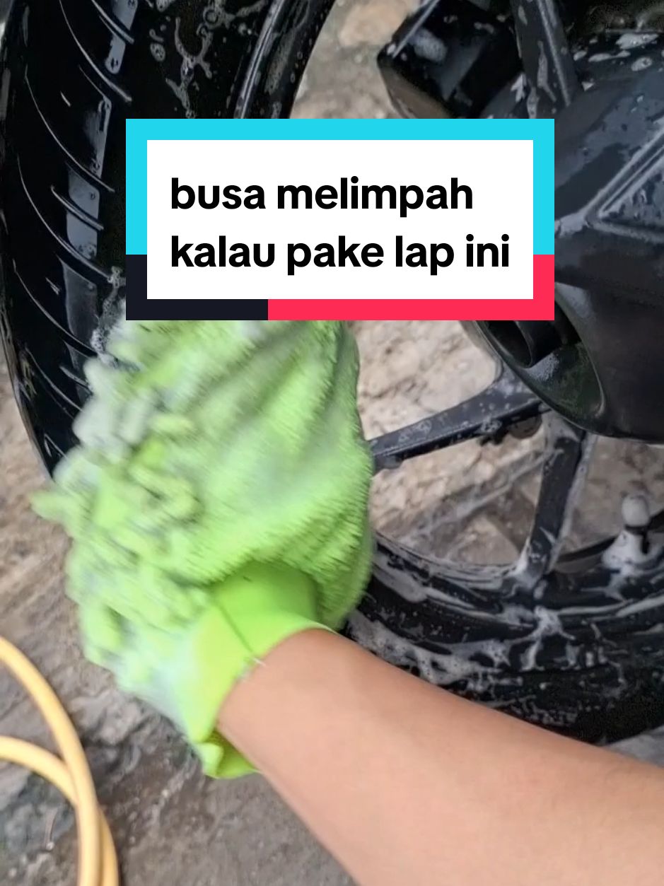 sarung tangan lap cendol bikin semangat cuci motor #lapmicrofiber #cucimotor #lapcendol #sarungtangancendol 