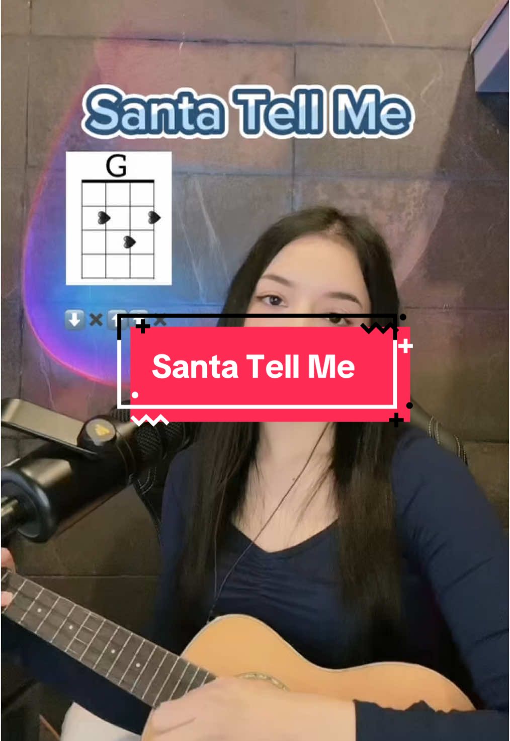 Feliz Navidad!! Santa Tell Me - Tutorial 🎅🏻🎄 @Na Bi 🎙️🦋 #santatellme #christmas #christmassong #ukelele #ukulele #uke #flightukulele #fyp 