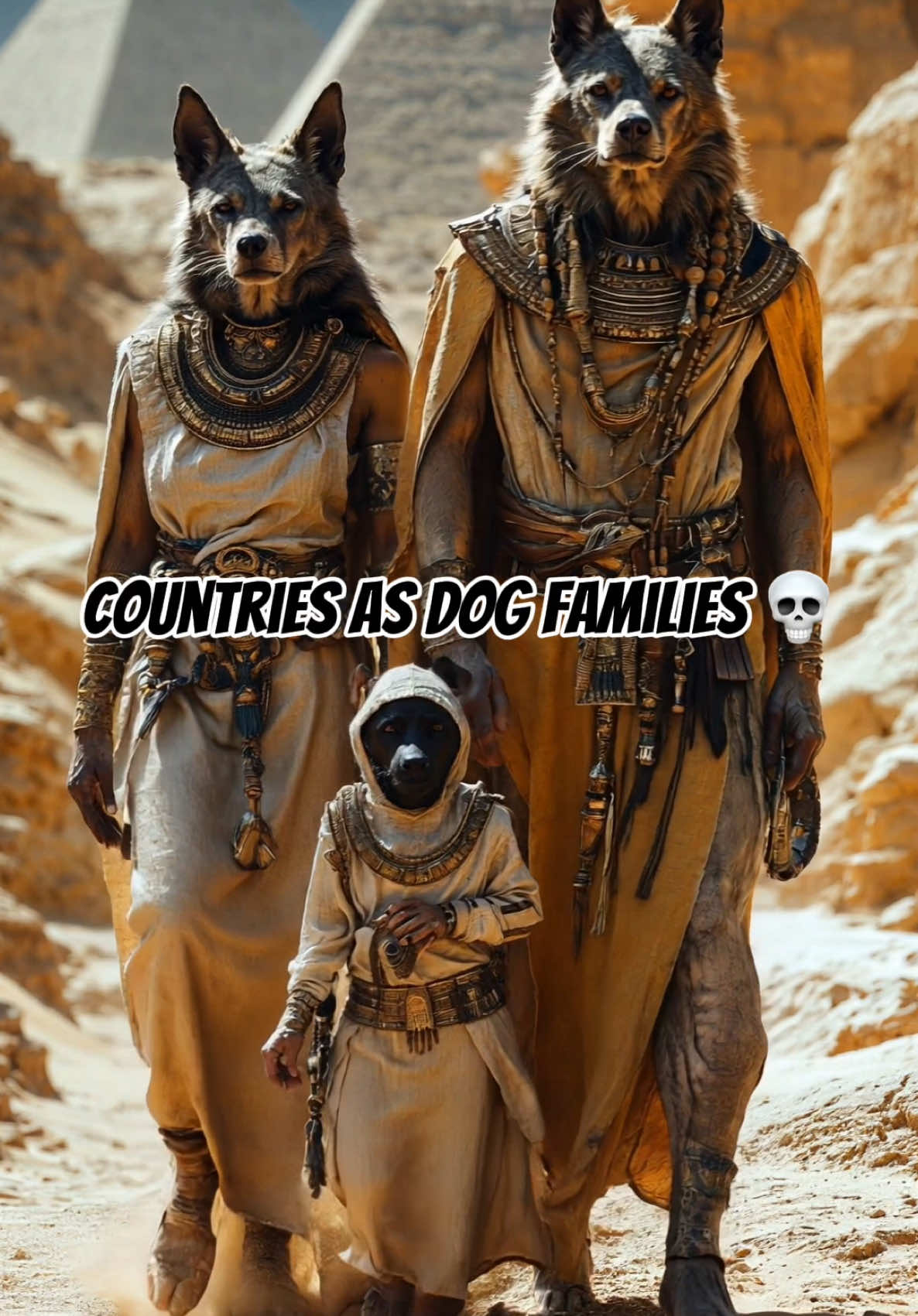 COUNTRIES AS DOG FAMILIES 💀 #aigenerated#dogs#dogtok#midjourney