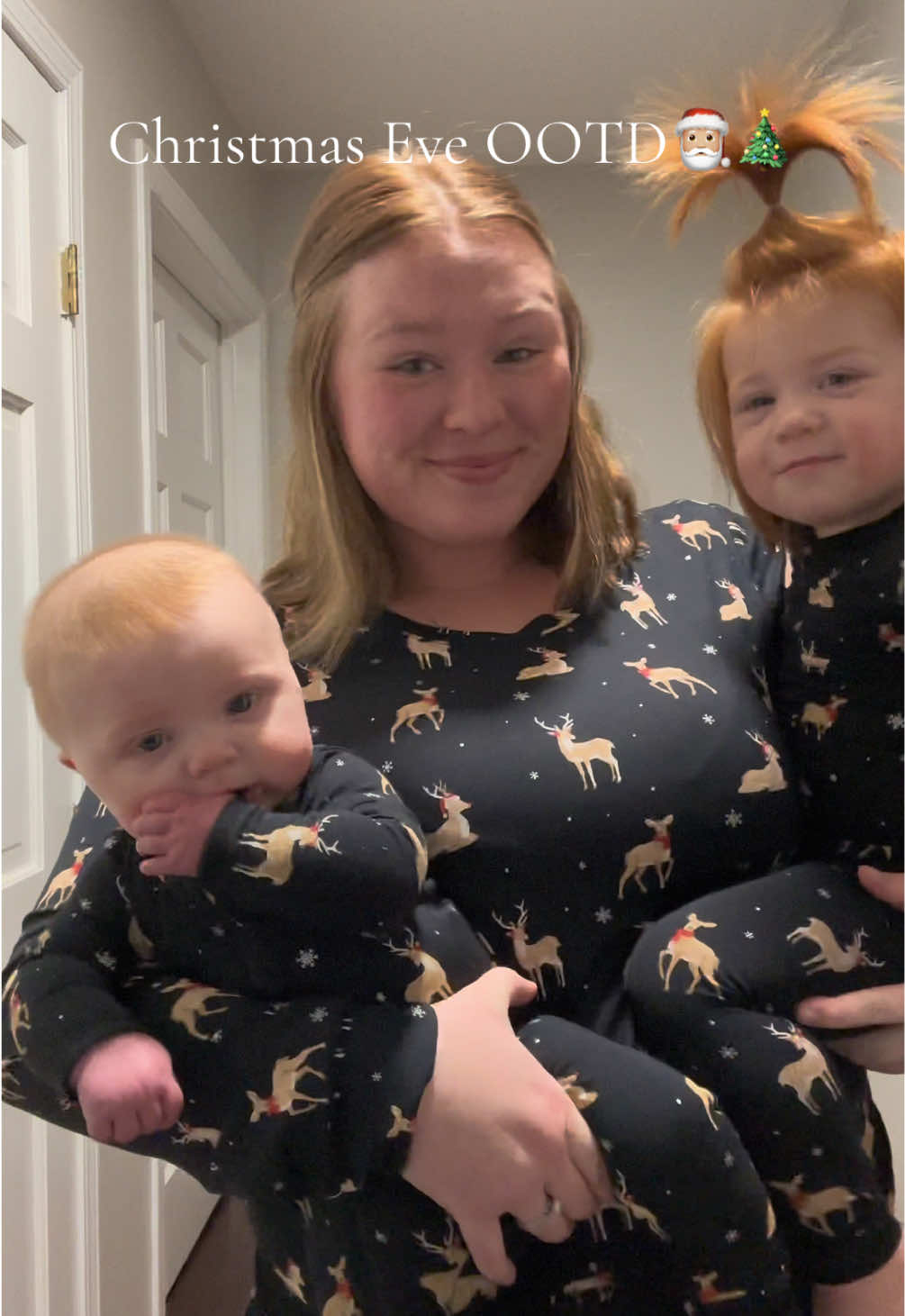 Merry Christmas Eve!❤️ I hope everyone has been enjoying their holidays! #christmas #fyp #kytebaby #matchingpajamascheck #trending #fypシ #MomsofTikTok #momtok #creatorsearchinsights #2under2 #presents #santa #christmaseve #Siblings @kytebaby 