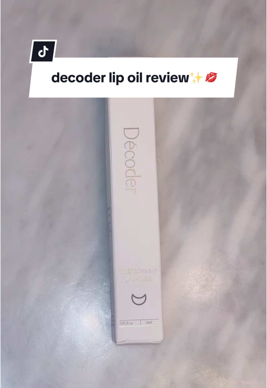 this lip oil from @Decoder US is a MUST have✨💋 it will leave your lips feeling moisturized and crack free!  #decoder #lipoil #liptreatment #tiktokshopfind #girlythings  #creatorsearchinsights 