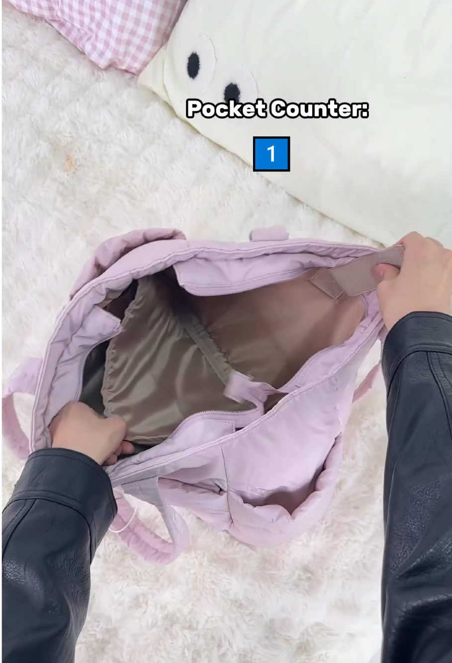 Pockets Counter Challenge!!!!! 🥰🥰🥰No one can guess which pocket I hid the money 👀🤣🐐#ShopVideoCarnival #bagsmart #organize #totebag #totebags #tote #travelbag 