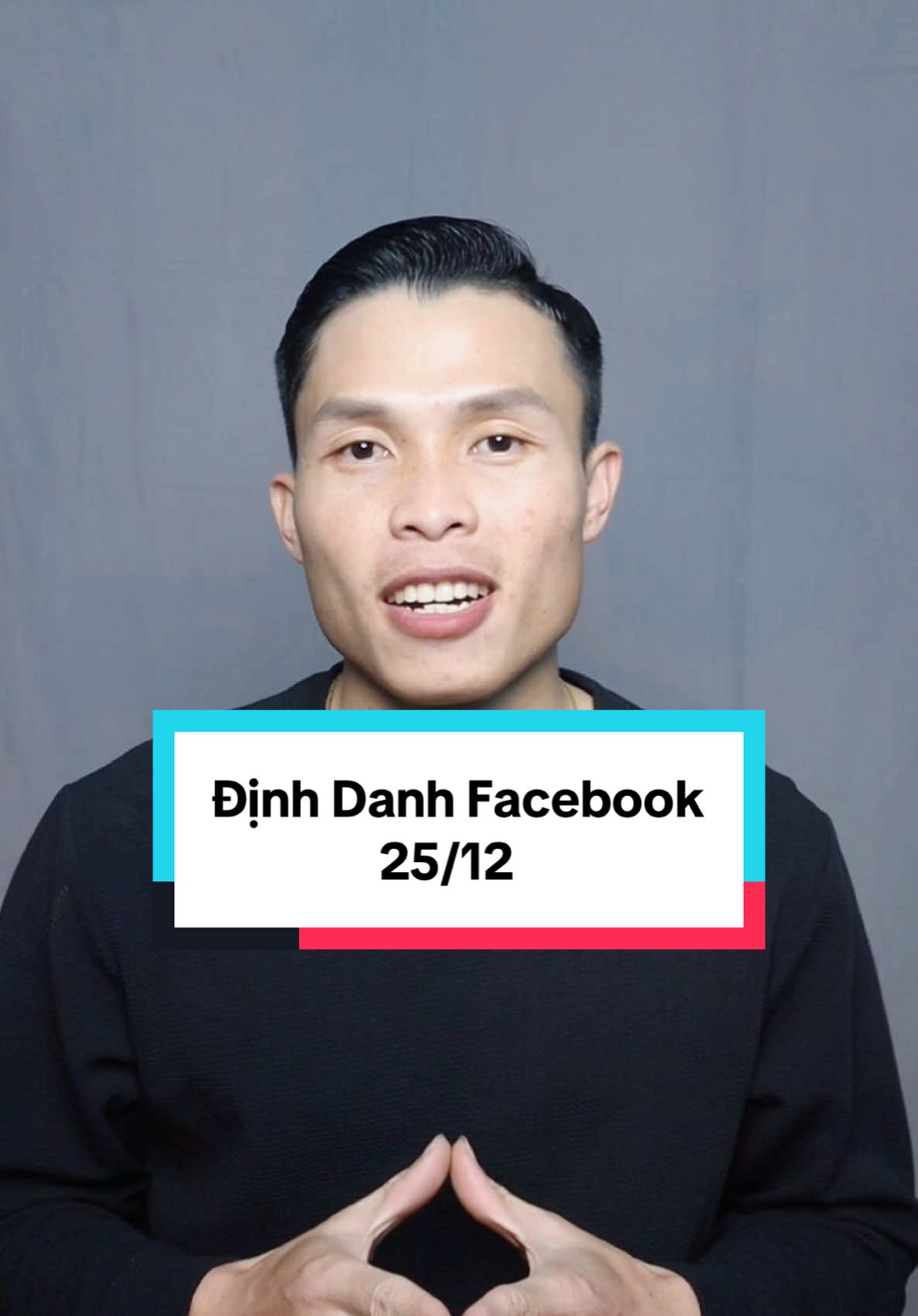 Hướng dẫn định danh FB trước 25/12 #địnhdanh #facebook 