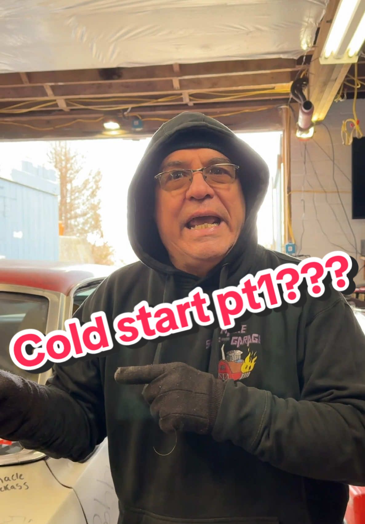 Cold start pt1??? Follow us on youtube for more!!! #how #howtotiktok #makeshiftgarage #makeshifthappen #cool #skits #wild #blowthisup #comedia #longisland #viralvideo #christmas #festive #gifts #holiday #holidaycountdown #crazy #building #winter #cold #ford #fordperformance #fast #speed @Devin T @Devin T 