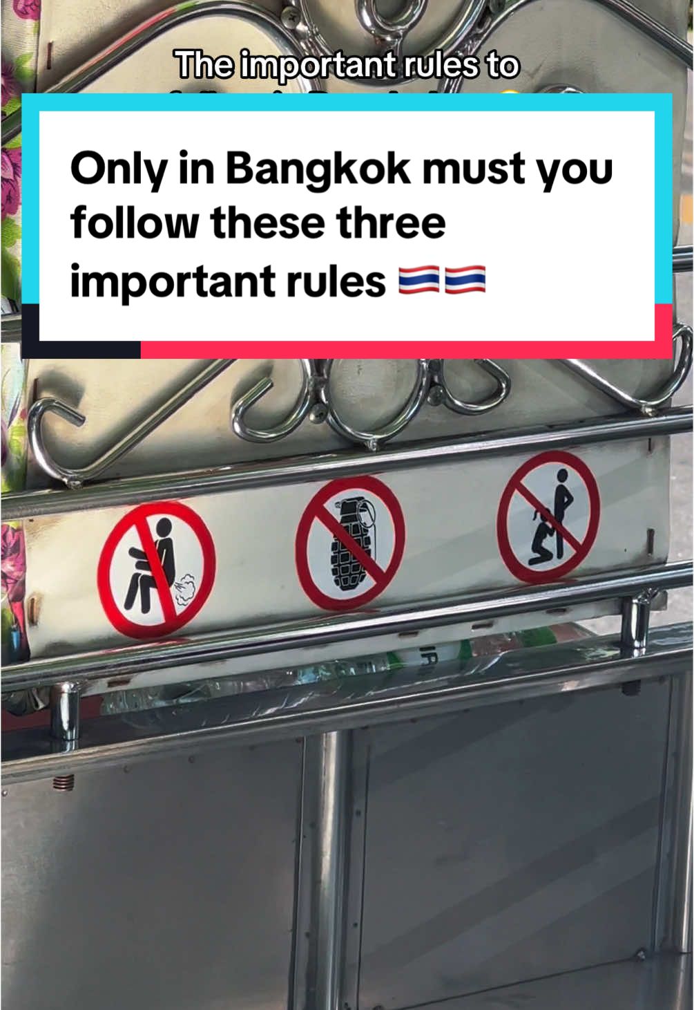 Only in Bangkok must you follow these three important rules 🇹🇭😍 #sandrotaod #thailand🇹🇭 #bangkok #sandro #sncsandro #tiktoktravel