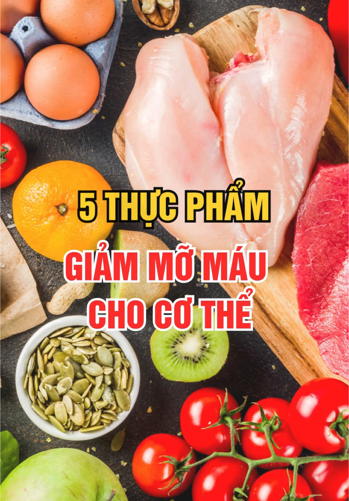 5 Loại Thực Phẩm giảm mỡ máu cho cơ thể #songkhoemoingay #momau 