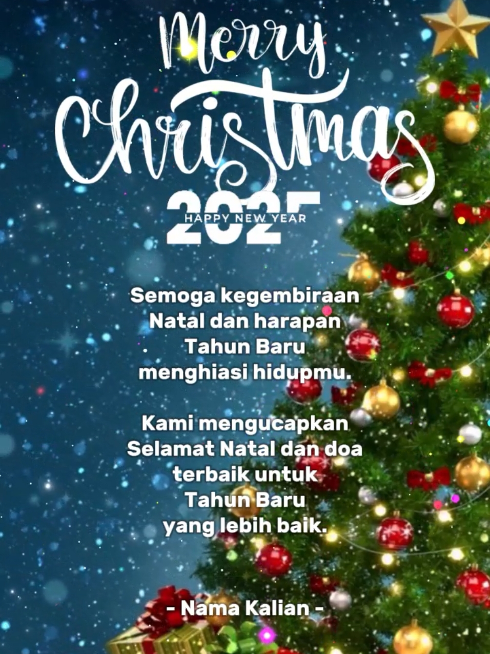 #CapCut ucapan natal dan tahun baru 2025 nama kalian#nataldantahunbaru #tahunbaru2025 #harinatal #ucapannatal #fyp 