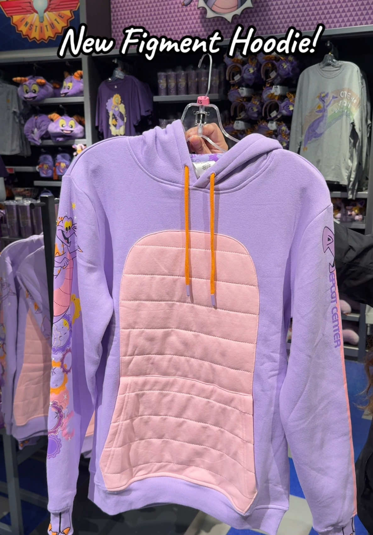 New Figment hoodie at WDW! ✨ #figment #disneymerch #disneystyle #disneyparks #epcot #disneyworld #disneytiktok #disney 